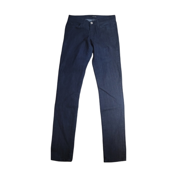 Flying Monkey Mid Rise Dark Wash Stretchy Skinny Jeans - Picture 6 of 12